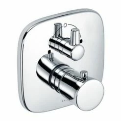 Auslauf ???? Kludi Amba Unterputz-Thermostatarmatur Feinbau-set Mit Absperr- Und Umstellventil, 538300575 ????