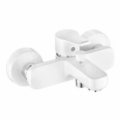 Billig ???? KLUDI PURE&EASY Badewannenarmatur Einhandmischer Eigensicher Weiß/chrom, 376819165 ????