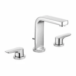 Billig ???? KLUDI PURE&SOLID Waschtischarmatur Dreilochmontage, Chrom, 343940575 ????