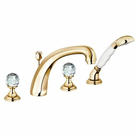 KLUDI ADLON Badewannenarmatur Armatur hoher Auslauf Ausl.220mm gold/kristall, 5152445G4 Blitzangebot ???? KLUDI ADLON Badewannenarmatur Armatur Hoher Auslauf Ausl.220mm Gold/kristall, 5152445G4 ???? -KLUDI Shop 26557768 1