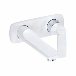 Auslauf ???? KLUDI BALANCE 2-Loch-Waschtisch Wand-Einhebelmischer Ausladung 180 Mm Weiß/chrom, 522469175 ????