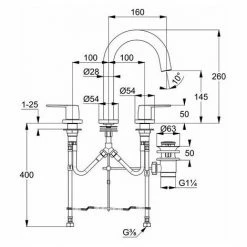 Coupon ???? Kludi Waschtischarmatur PURE&STYLE DN 15 Ablaufgarnitur G 1 1/4" Chrom 403930575 ✨ -KLUDI Shop 28801556 3