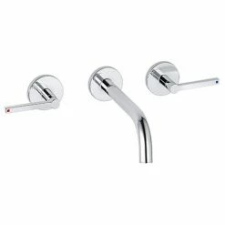 Auslauf ???? KLUDI NOVA FONTE 3-Loch-WaschtischPURISTIC UP-Wandmontage 180 Mm Chrom, 201440515 ????