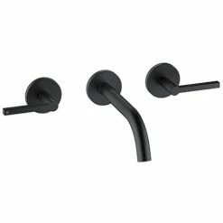 Blitzangebot ???? KLUDI NOVA FONTE 3-Loch-WaschtischPURISTIC UP-Wandmontage 180 Mm Mattschwa, 201443915 ????