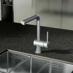 Auslauf ???? Kludi L Steel Spültisch-Einhandmischer, M. Herausziehbaren Auslauf, Edelstahl ????