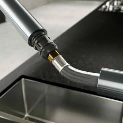 Auslauf ???? Kludi L Steel Spültisch-Einhandmischer, M. Herausziehbaren Auslauf, Edelstahl ???? -KLUDI Shop 55342266 4