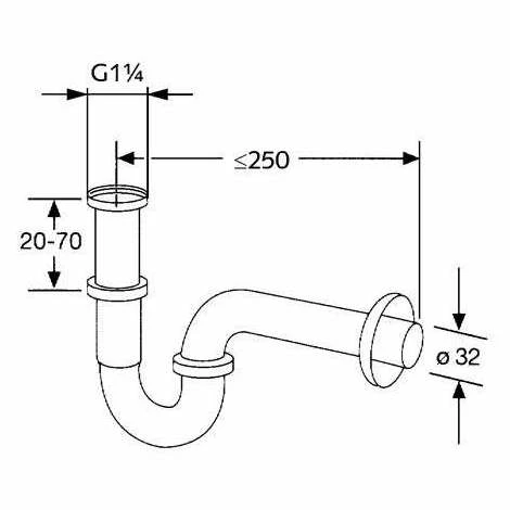 KLUDI Röhren-Geruchverschluß G1 1/4 x 32mm chrom 1025005-00 Budget ???? KLUDI Röhren-Geruchverschluß G1 1/4 X 32mm Chrom 1025005-00 ???? -KLUDI Shop 5625861 2