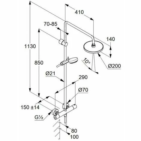 Schlussverkauf ???? KLUDI LOGO DUAL SHOWER SYSTEM DN 15 6809405-00 ???? 2 Schlussverkauf ???? KLUDI LOGO DUAL SHOWER SYSTEM DN 15 6809405-00 ???? – Bild 2